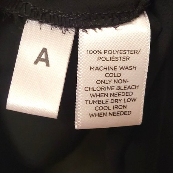 LOFT Ann Taylor Womens Blouse Black L Semi Sheer Button Down LOng Sleeve Top - Picture 5 of 6